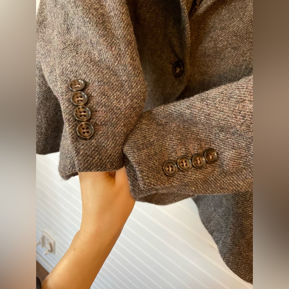Talbots Wool Gray Charcoal Blazer Jacket Career Casual Womens Size 18w Classic - Picture 3 of 6